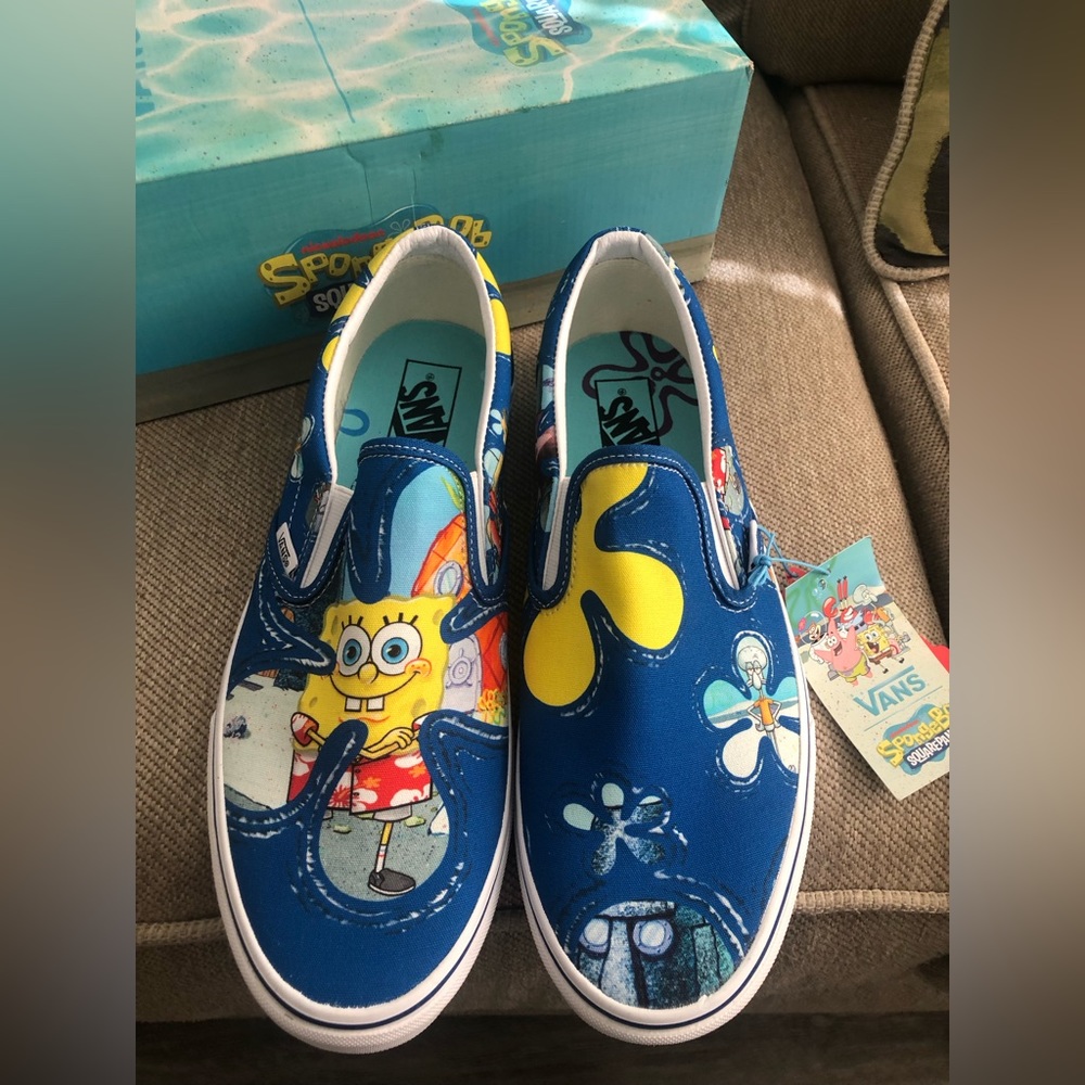 Vans Nickelodeon Spongebob Squarepants Classic Slip On Shoes Men 11